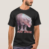 Moo Deng Pygmy Baby HIppo Hippopotamus Zoo Animal T-shirt (Voorkant)