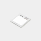 Moo Deng Pygmy Hippo Post-it® Notes (Schuin)