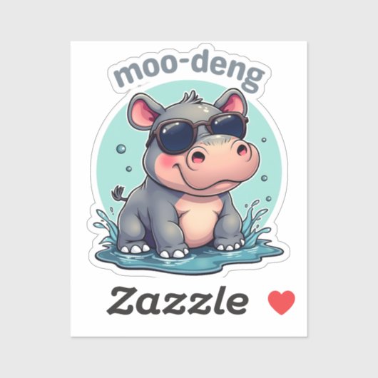 moo deng sticker (Vel)