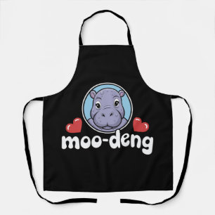 Moo Deng Stuiterend Varken in Thaise Afbeelding Ba Schort