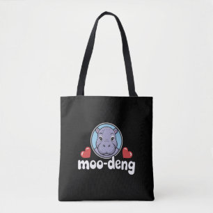 Moo Deng Stuiterend Varken in Thaise Afbeelding Ba Tote Bag