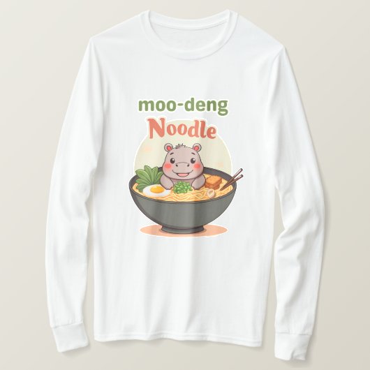 moo deng T-shirt (Design voorkant)