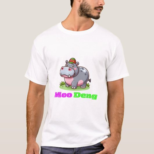 Moo Deng (Thais nijlpaard) T-shirt (Voorkant)