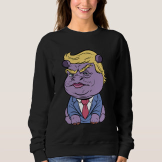 Moo Deng voor Trump Sweatshirt, Donald Trump 2024 Trui