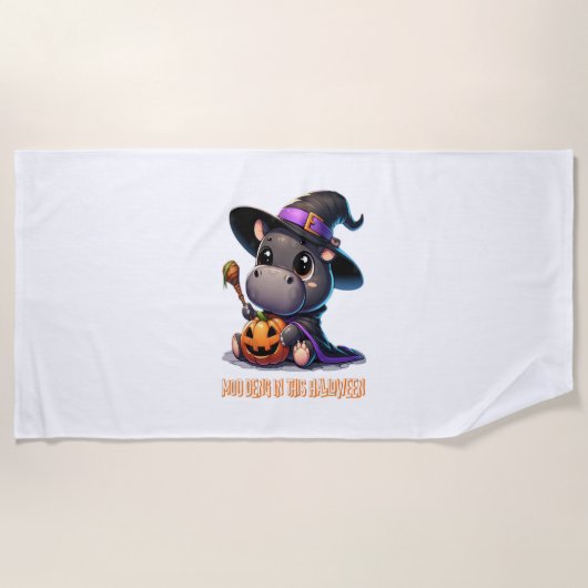 MOO DENG WITCH T-shirt Strandlaken (Voorkant)