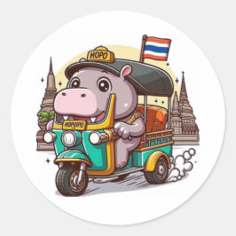 Moo Deng's Tuk-Tuk Adventure stickers