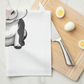 "Moo-dern Kitchen" Handdoek - Droge handen, warm h (Quarter Fold)