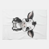 "Moo-dern Kitchen" Handdoek - Droge handen, warm h (Horizontaal)