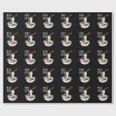 Moo-don Funny Udon Pun Dark BG Cadeaupapier (Vlak)
