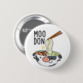 Moo-don Grappige Udon Grappen Ronde Button 5,7 Cm (Voorkant /achterkant)