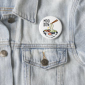 Moo-don Grappige Udon Grappen Ronde Button 5,7 Cm (In situ)