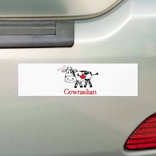 Moo, Eh Bumpersticker (Op auto)