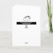 Moo-ey kerstfeest Funny Koe Wenskaart Feestdagen Kaart (Achterkant)