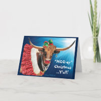 "MOO-ey" Kerstmis, Longhorn Cow
