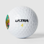 Moo Floral Abstract Kleurrijk Patroon Golfballen (Logo)