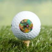 Moo Floral Abstract Kleurrijk Patroon Golfballen (Insitu Shirt)
