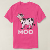 Moo - Funny Cow Lover Famer Cattle Ranch Dairy Far T-shirt (Design voorkant)