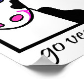 Moo. Ga vegetariër. Poster (Hoek)