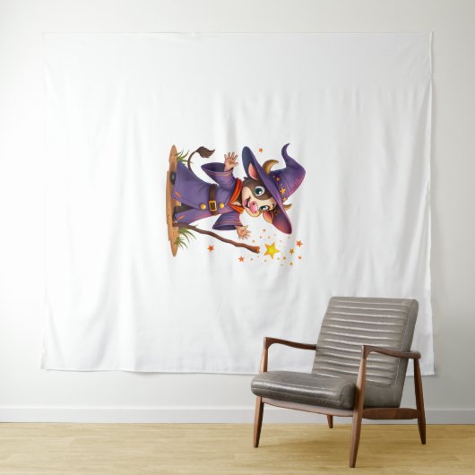 Moo-Gician de Koe tovenaar Wandkleed (In Situ (horizontaal))