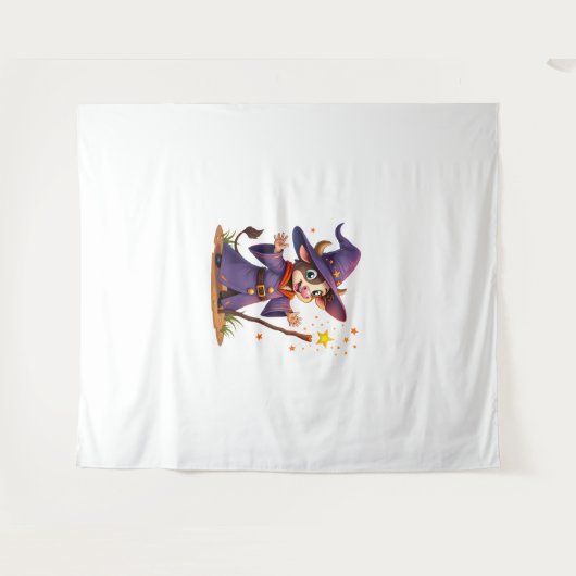 Moo-Gician de Koe tovenaar Wandkleed (Voorkant (horizontaal))