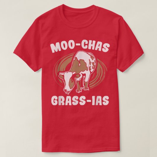 Moo Grass Ranch Farmer Farming Animal Koe T-shirt (Design voorkant)