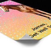 Moo herstelt paard poster (Hoek)