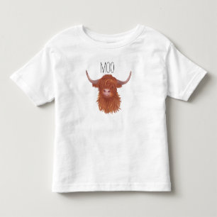 Moo Highland Koe Kinder Shirts