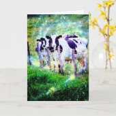 Moo, hoe gaat het? kaart (Gele Bloem)