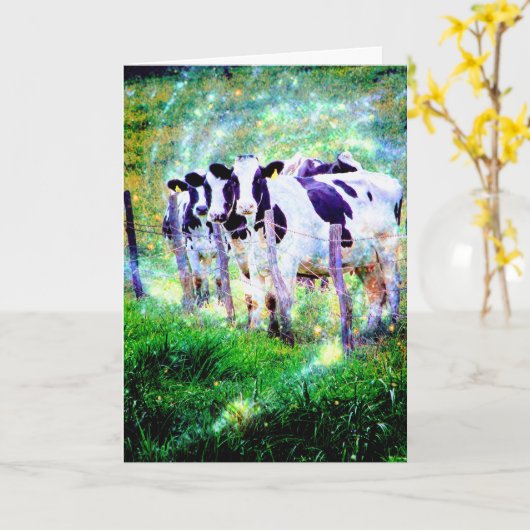 Moo, hoe gaat het? kaart (Gele Bloem)