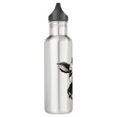 🚰 "Moo-hydraat" Roestvrij stalen waterfles Waterfles (Links)
