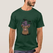 Moo I Mean Boo Witch Koe T-shirt (Voorkant)