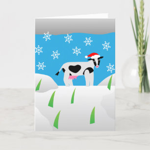 Moo-ie Kerstmis Feestdagen Kaart