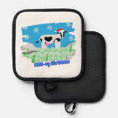 Moo-ïg Kerstmis Pannenlap (Voorkant / Achterkant)