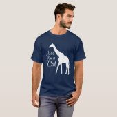 Moo ik ben een Cat Funny Graphic Animal T shirt (Voorkant volledig)