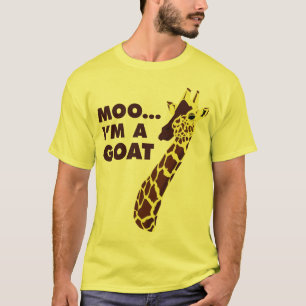 Moo... Ik ben een geit - Giraffe T-shirt