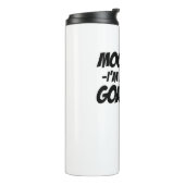 Moo... Ik ben een geit Wildlife Zoogoer Funny Gira Thermosbeker (Gedraaid links)