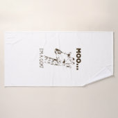 Moo ik ben een Goat Funny Graphic Giraffe Badhanddoek (Badhanddoek)