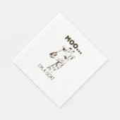 Moo ik ben een Goat Funny Graphic Giraffe Servet (Hoek)
