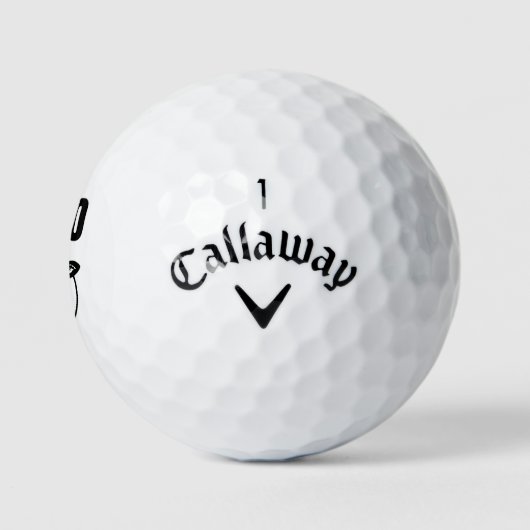 Moo Ik ben een Koe Grappig Boerderij Golfballen (Logo)