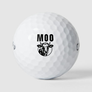 Moo Ik ben een Koe Grappig Boerderij Golfballen