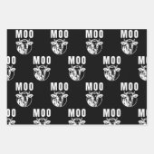 Moo Ik ben een Koe Grappig Boerderij Inpakpapier Vel (Voorkant 2)