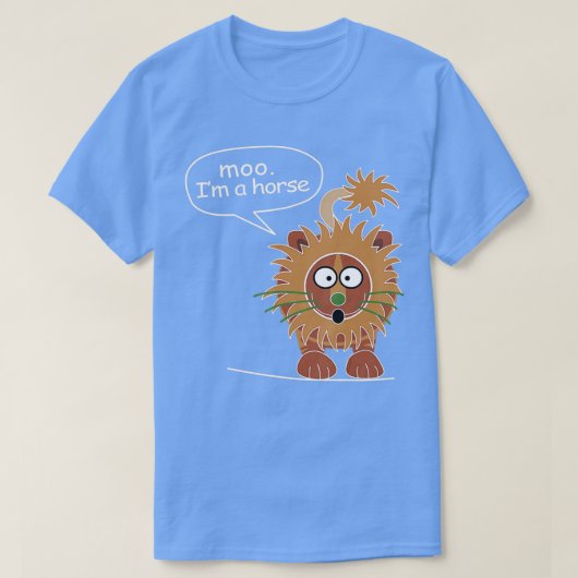 Moo Ik ben een paard T-shirt (Design voorkant)