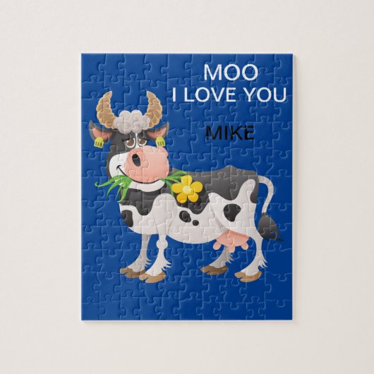 "MOO", IK HOU VAN JE KOE, GEPUBLICEERD. LEGPUZZEL (Verticaal)