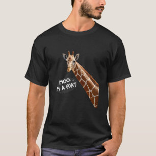 Moo I'm A Goat Giraffe mannen kinderen die van Gi T-shirt