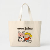 Moo Juice Tshirts en Gifts Grote Tote Bag (Voorkant)
