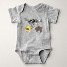 Moo, klop, baa. Leuk dierlijk ontwerp voor kindere