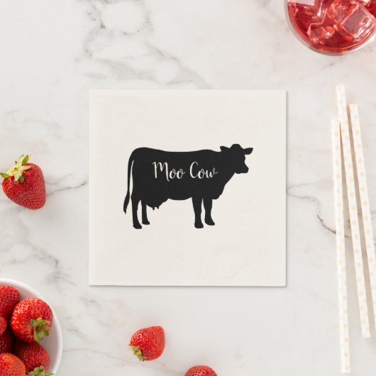 Moo Koe Barnyard Party Papieren servetten (Insitu)