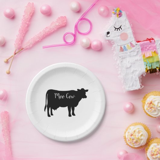 Moo Koe Barnyard Party Papieren servetten Papieren Bordje (Feest)