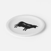 Moo Koe Barnyard Party Papieren servetten Papieren Bordje (Gekanteld)