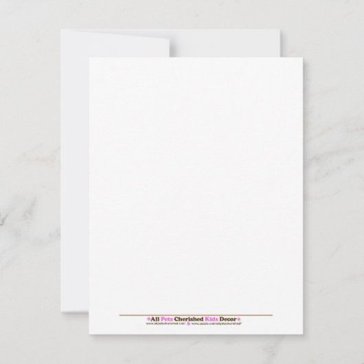 Moo Koe Boerderij Barnyard Baby shower 4.25 x 5.5 Kaart (Achterkant)